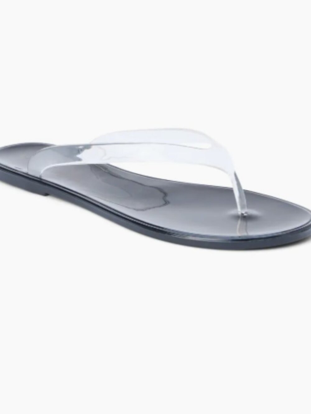 NWT Matisse Olsen Flip Flop in Clear and Black - Size 8 - Picture 5 of 5